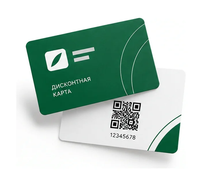 Карта с QR-кодом с логотипом