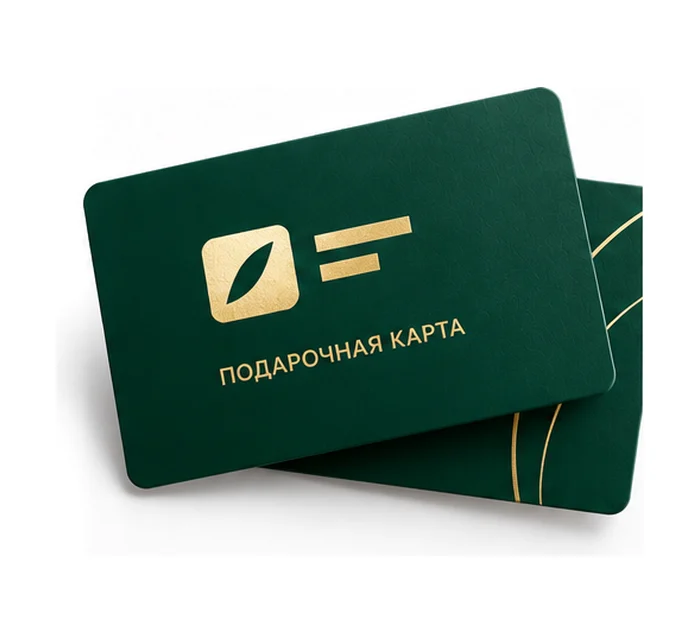 Карта с номиналом с логотипом