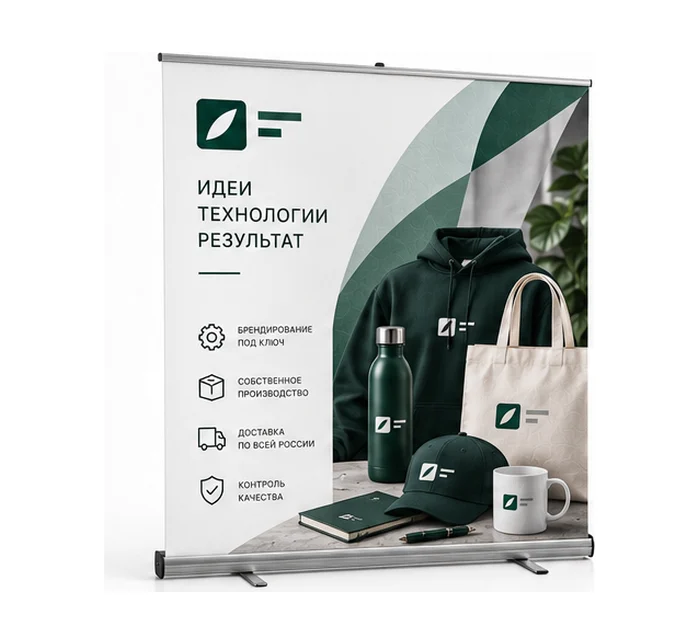 Ролл-ап 120×200 с логотипом